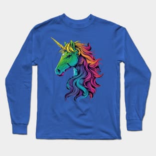 Colourful Unicorn Long Sleeve T-Shirt
